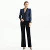 J189 Women Tweed jacket V-neck Puff sleeve chain trimmed short jacket