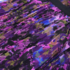 V795 Women Floral print chiffon color-block tulle-panelled pleated midi dress