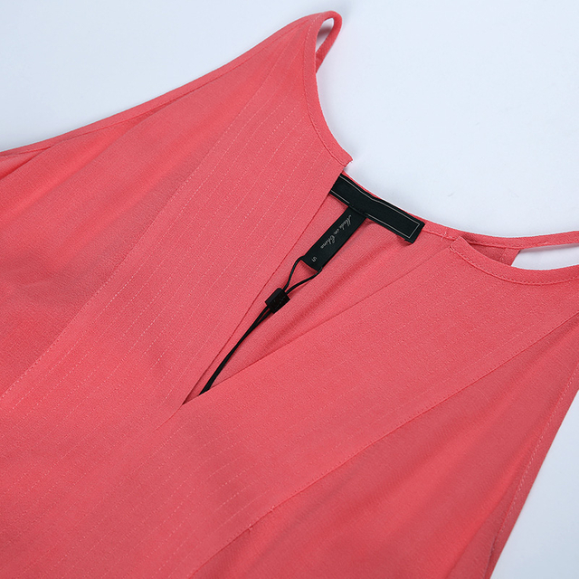 U282 Women Rayon halter neck multi-stitched front placket casual tank top