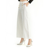 P213 Women cotton polyester stretch cropped sailor trousers