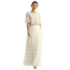 S212 Women Solid tulle-layered maxi party skirt